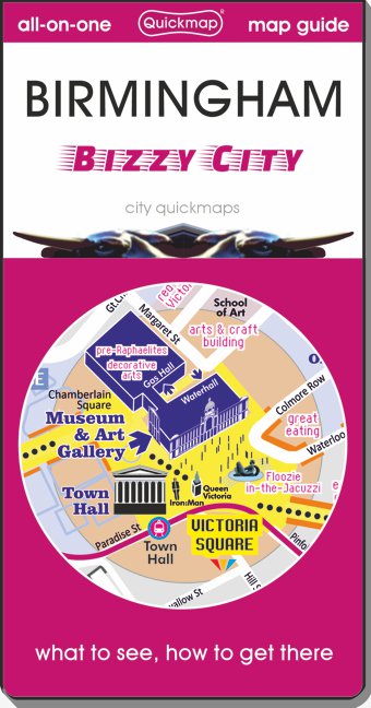 Birmingham bizzy city Quickmap cover ISBN 9781739709105