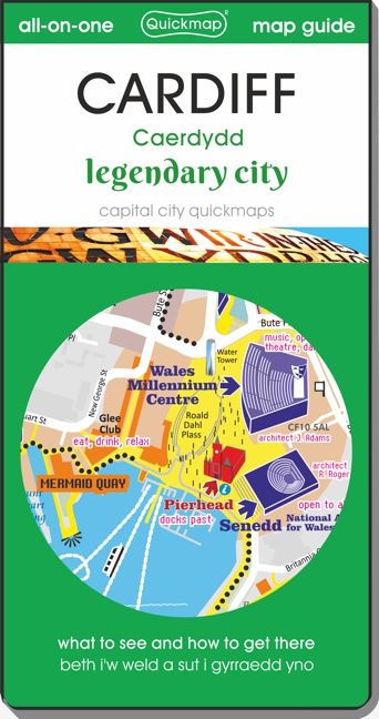 Cardiff legendary city Quickmap cover ISBN 9780993161391