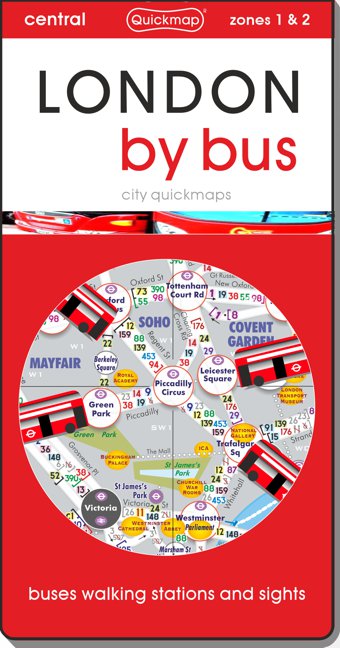 London by Bus city quickmap cover ISBN 9781739709181